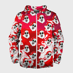 Мужская ветровка Funny Santa clown Art in blood