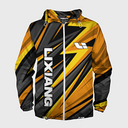 Ветровка с капюшоном мужская Lixiang- gold edition, цвет: 3D-белый