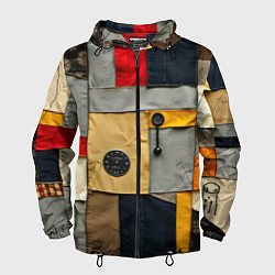Мужская ветровка Ретро пэчворк