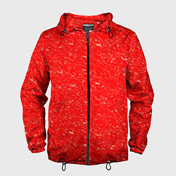 Мужская ветровка Огненный красный текстура