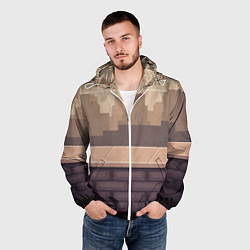 Ветровка с капюшоном мужская Смотровая площадка, цвет: 3D-белый — фото 2