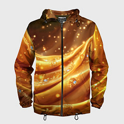Мужская ветровка Золотая ткань с блестками