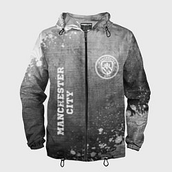 Мужская ветровка Manchester City - grey gradient вертикально