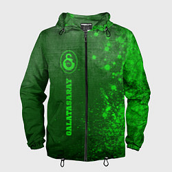 Ветровка с капюшоном мужская Galatasaray - green gradient по-вертикали, цвет: 3D-черный