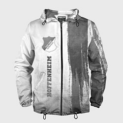 Ветровка с капюшоном мужская Hoffenheim - white gradient по-вертикали, цвет: 3D-черный