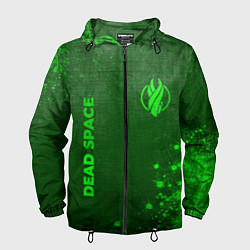 Ветровка с капюшоном мужская Dead Space - green gradient вертикально, цвет: 3D-черный
