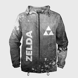 Мужская ветровка Zelda - grey gradient вертикально