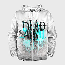 Ветровка с капюшоном мужская Dead by april краски, цвет: 3D-белый