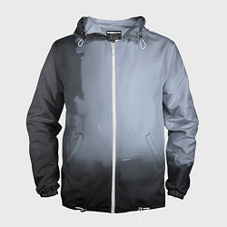 Мужская ветровка Абстракция с серым и черным