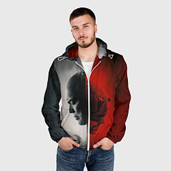 Ветровка с капюшоном мужская Сорвиголова рожденный заново Мэтт Мёрдок, цвет: 3D-белый — фото 2