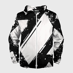 Мужская ветровка Color black white