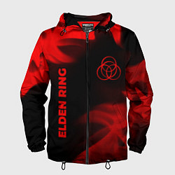 Ветровка с капюшоном мужская Elden Ring - red gradient вертикально, цвет: 3D-черный