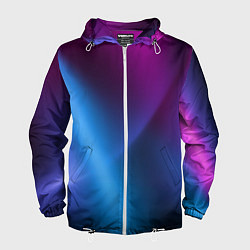 Ветровка с капюшоном мужская Multicoloured, цвет: 3D-белый