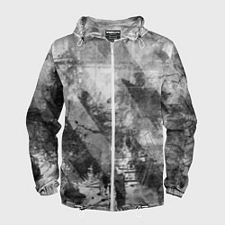 Мужская ветровка Абстракция - atomic gray