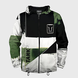 Ветровка с капюшоном мужская Tank логотип машины, цвет: 3D-черный