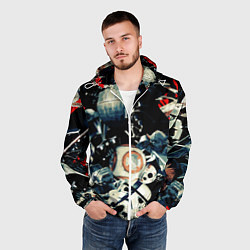 Ветровка с капюшоном мужская Звездные войны персонажи, цвет: 3D-белый — фото 2