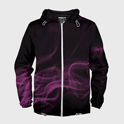 Ветровка с капюшоном мужская Color smoke pink, цвет: 3D-белый