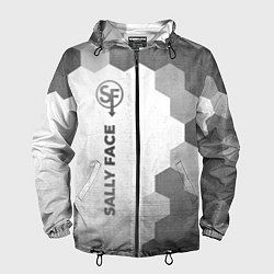 Ветровка с капюшоном мужская Sally Face - white gradient по-вертикали, цвет: 3D-черный