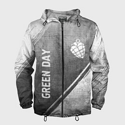 Мужская ветровка Green Day - grey gradient вертикально