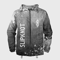 Ветровка с капюшоном мужская Slipknot - grey gradient вертикально, цвет: 3D-черный