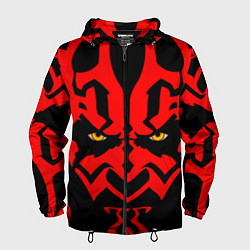 Ветровка с капюшоном мужская Лицо Дарт Мола, цвет: 3D-черный