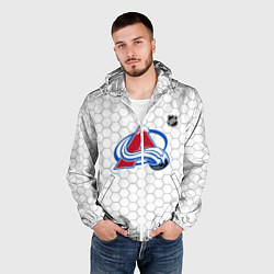 Ветровка с капюшоном мужская Колорадо Эвеланш - белые соты, цвет: 3D-белый — фото 2