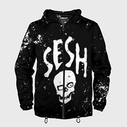 Ветровка с капюшоном мужская Sesh, цвет: 3D-черный