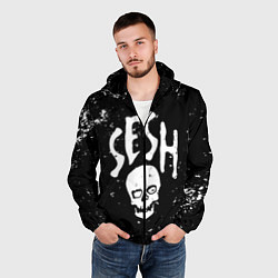 Ветровка с капюшоном мужская Sesh, цвет: 3D-черный — фото 2