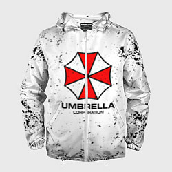 Ветровка с капюшоном мужская Umbrella - white dirt, цвет: 3D-белый