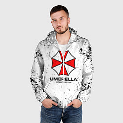 Ветровка с капюшоном мужская Umbrella - white dirt, цвет: 3D-белый — фото 2