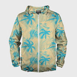 Мужская ветровка Palm light blue beige