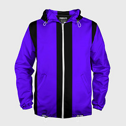 Мужская ветровка Color purple black stripes