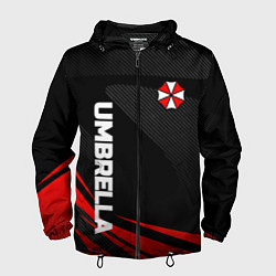 Ветровка с капюшоном мужская Umbrella - спорт, цвет: 3D-черный