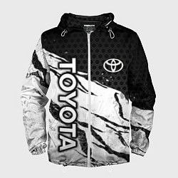 Мужская ветровка Toyota - черный и белый