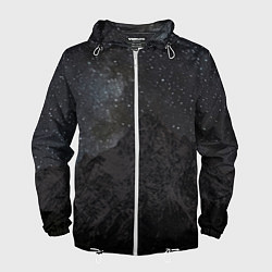 Ветровка с капюшоном мужская Тихтенген звёздны, цвет: 3D-белый