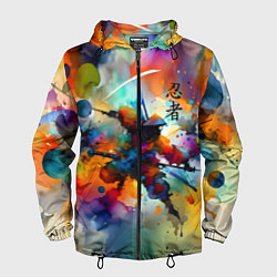 Мужская ветровка Ninja - watercolor impressionism
