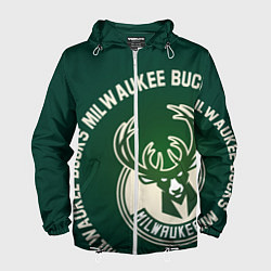 Мужская ветровка Milwaukee Bucks надпись