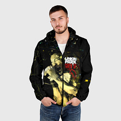 Ветровка с капюшоном мужская Linkin Park обложка Given up, цвет: 3D-черный — фото 2
