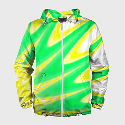 Ветровка с капюшоном мужская Multicolored color, цвет: 3D-белый