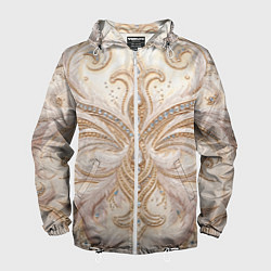 Мужская ветровка Перламутровый орнамент с перьями
