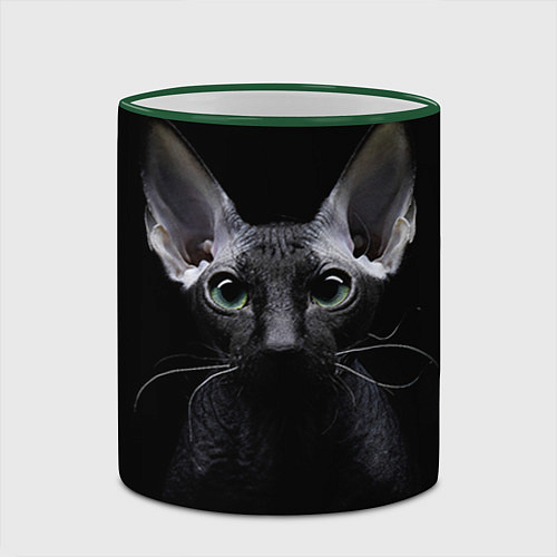 Кружка цветная Сфинкс 2 / 3D-Зеленый кант – фото 2