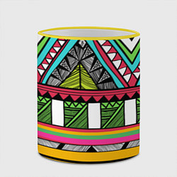 Кружка 3D Зимбабве, цвет: 3D-желтый кант — фото 2