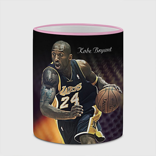 Кружка цветная Kobe Bryant / 3D-Розовый кант – фото 2