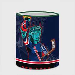 Кружка 3D New York Rangers, цвет: 3D-зеленый кант — фото 2