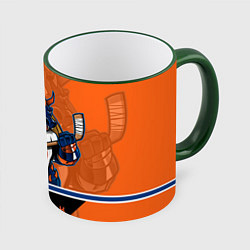 Кружка 3D New York Islanders, цвет: 3D-зеленый кант