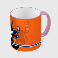 Кружка 3D New York Islanders, цвет: 3D-розовый кант