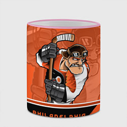Кружка 3D Philadelphia Flyers, цвет: 3D-розовый кант — фото 2