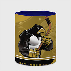 Кружка 3D Pittsburgh Penguins, цвет: 3D-белый + синий — фото 2