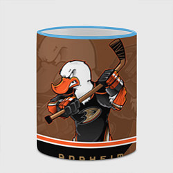 Кружка 3D Anaheim Ducks, цвет: 3D-небесно-голубой кант — фото 2