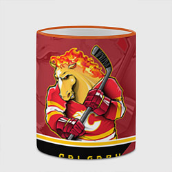 Кружка 3D Calgary Flames, цвет: 3D-оранжевый кант — фото 2